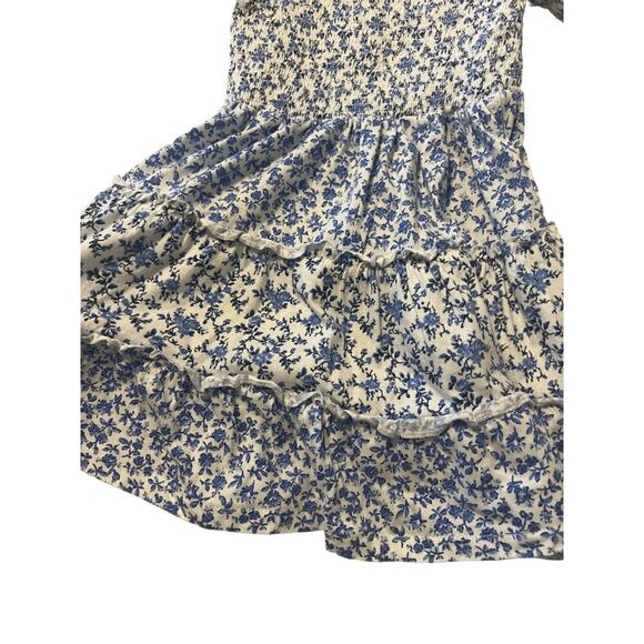 POLO RALPH LAUREN Little Girl's Floral Tiered Dress Size 3 Squareneck Short puff - Picture 7 of 7